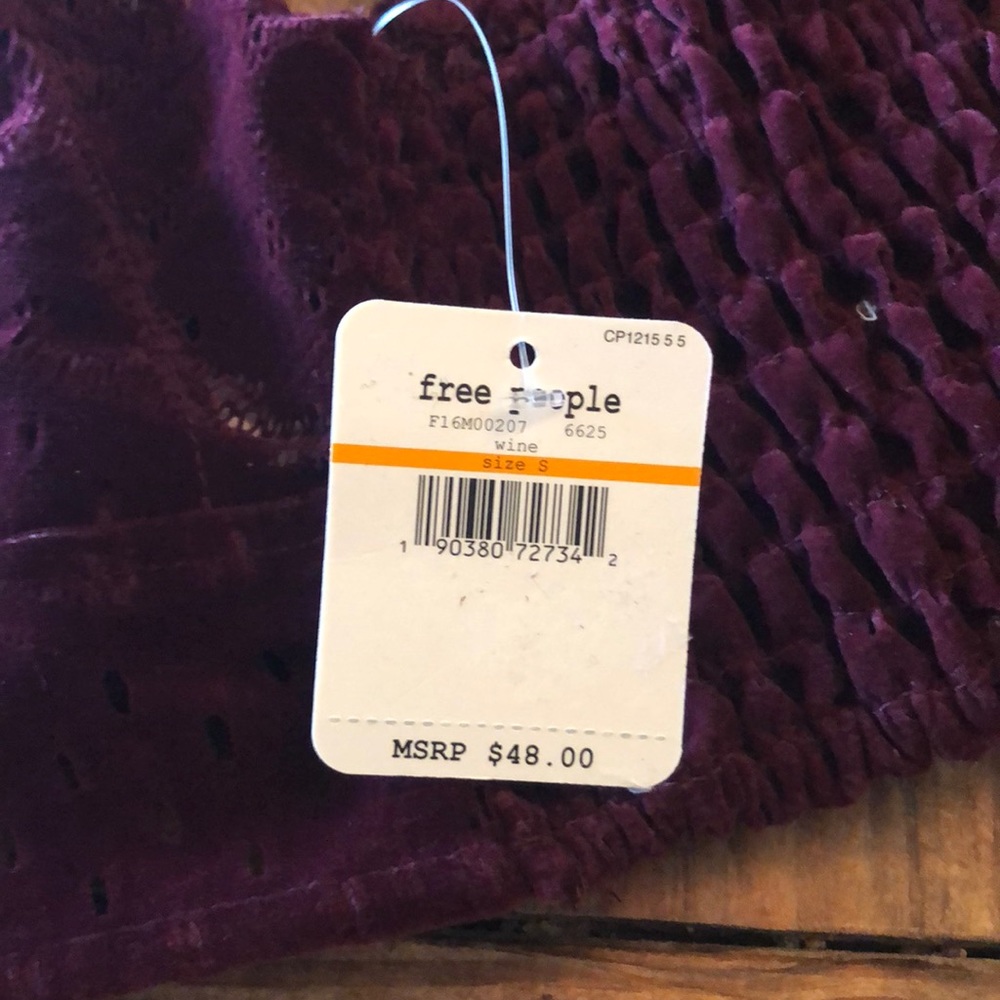 Free people Madonna Bralette color: wine - Picture 6 of 6
